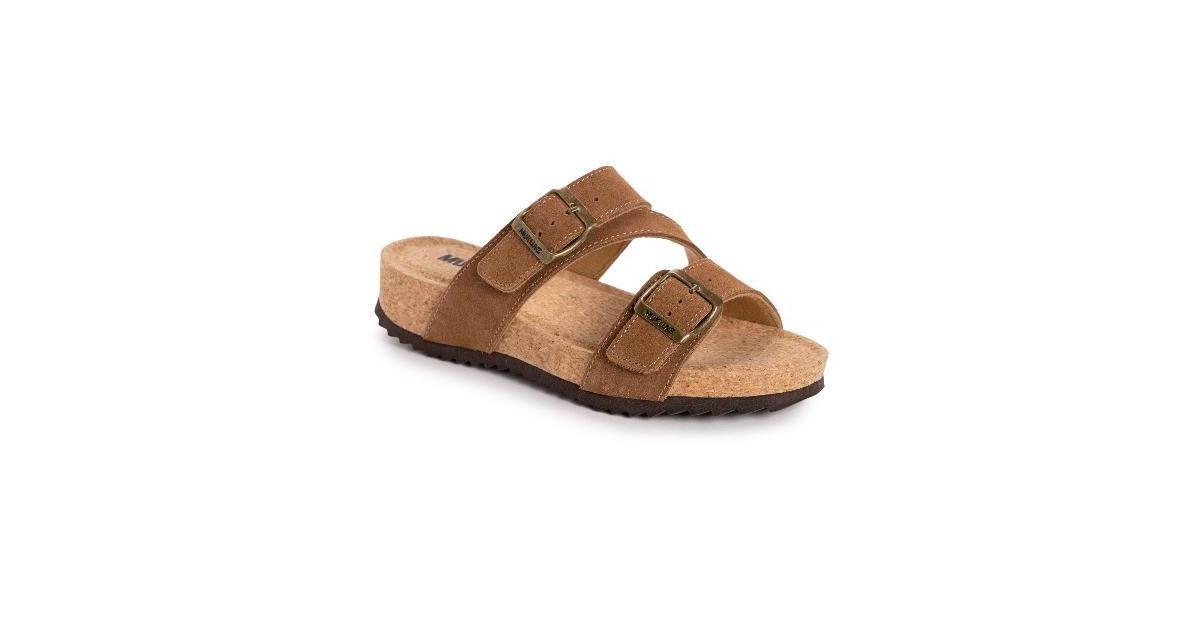 MUK LUKS Poppy Womens Suede Slide Sandals Product Image