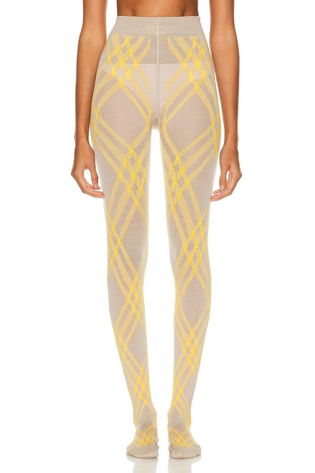 Burberry Printed Tights Yellow. (also in ). Product Image