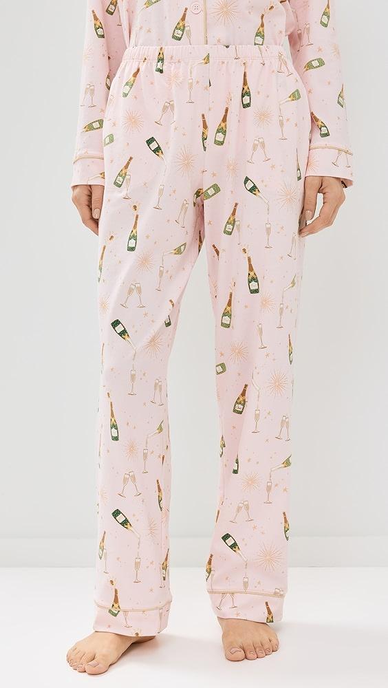 BedHead PJs Cotton Knit Long Sleeve Long Pj Set | Shopbop Product Image