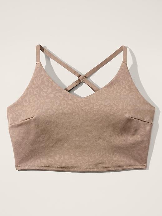 Elation V-Neck Embossed Longline Bra A-C Product Image