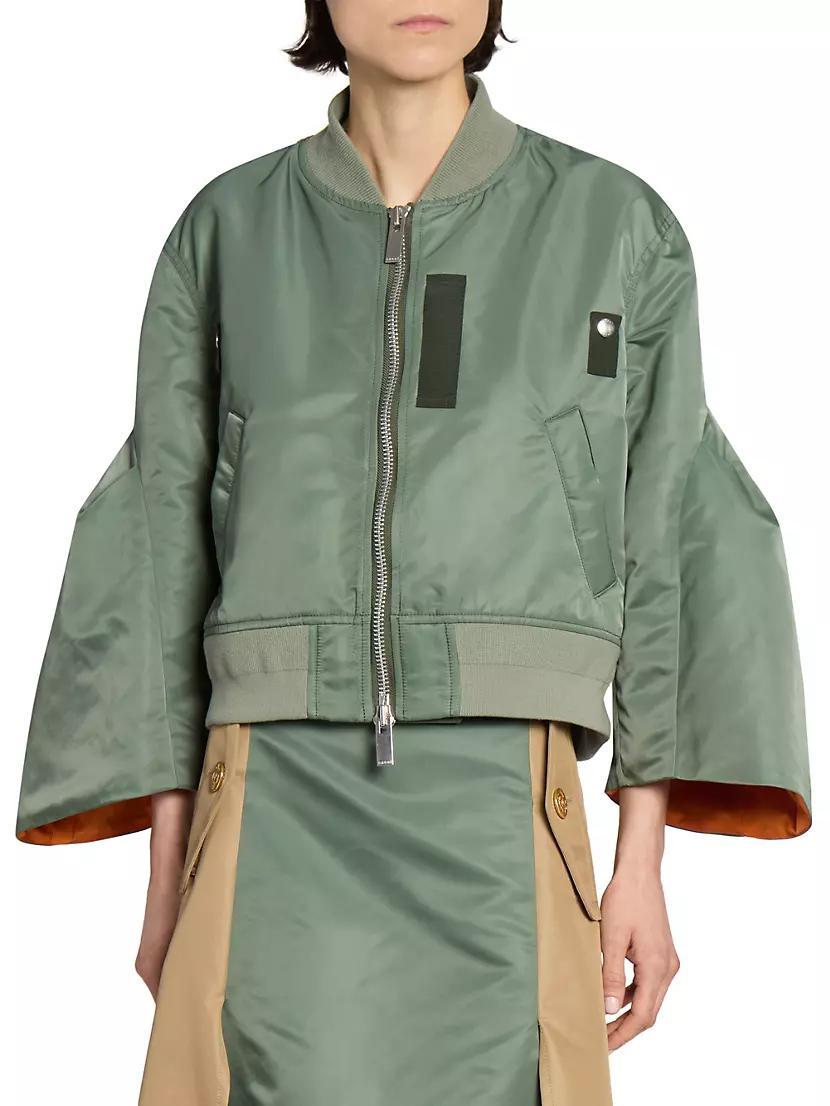 Step-Sleeve Bomber Jacket Product Image