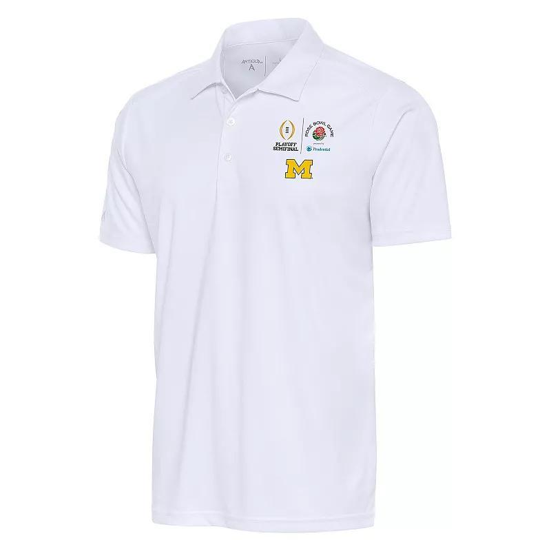 Mens Antigua Michigan Wolverines College Football Playoff 2024 Rose Bowl Tribute Polo Product Image