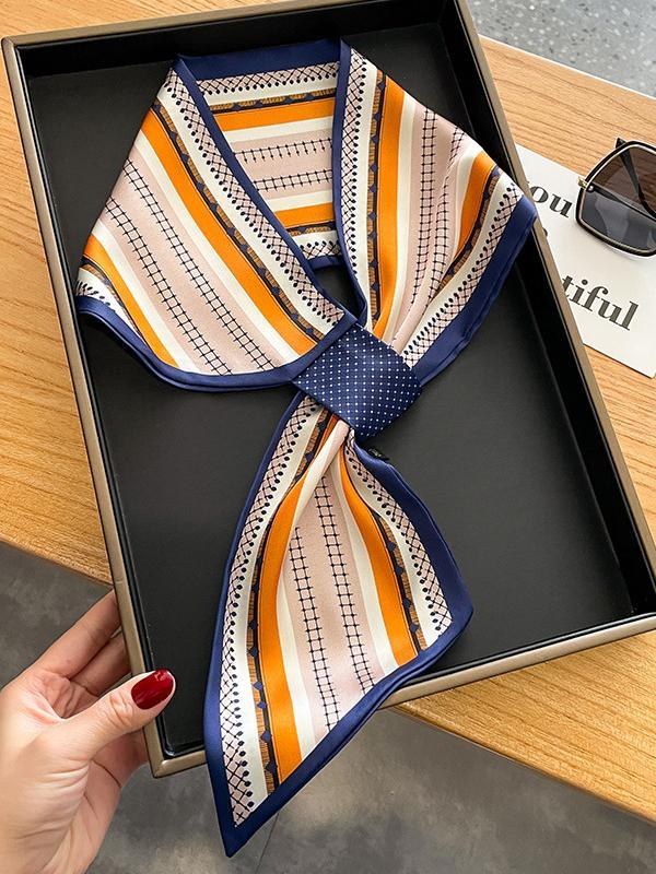 Contrast Color Striped Scarf Product Image