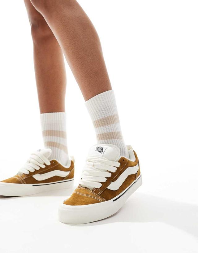 Vans Knu Skool sneaker with suede in brown Product Image