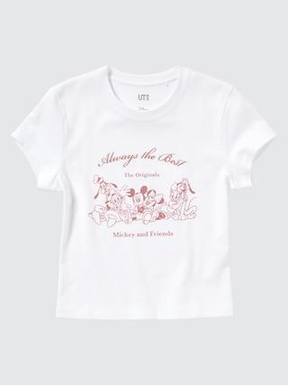 Womens Disney Collection Ut (Mini Short-Sleeve Graphic T-Shirt) White Large UNIQLO US Product Image