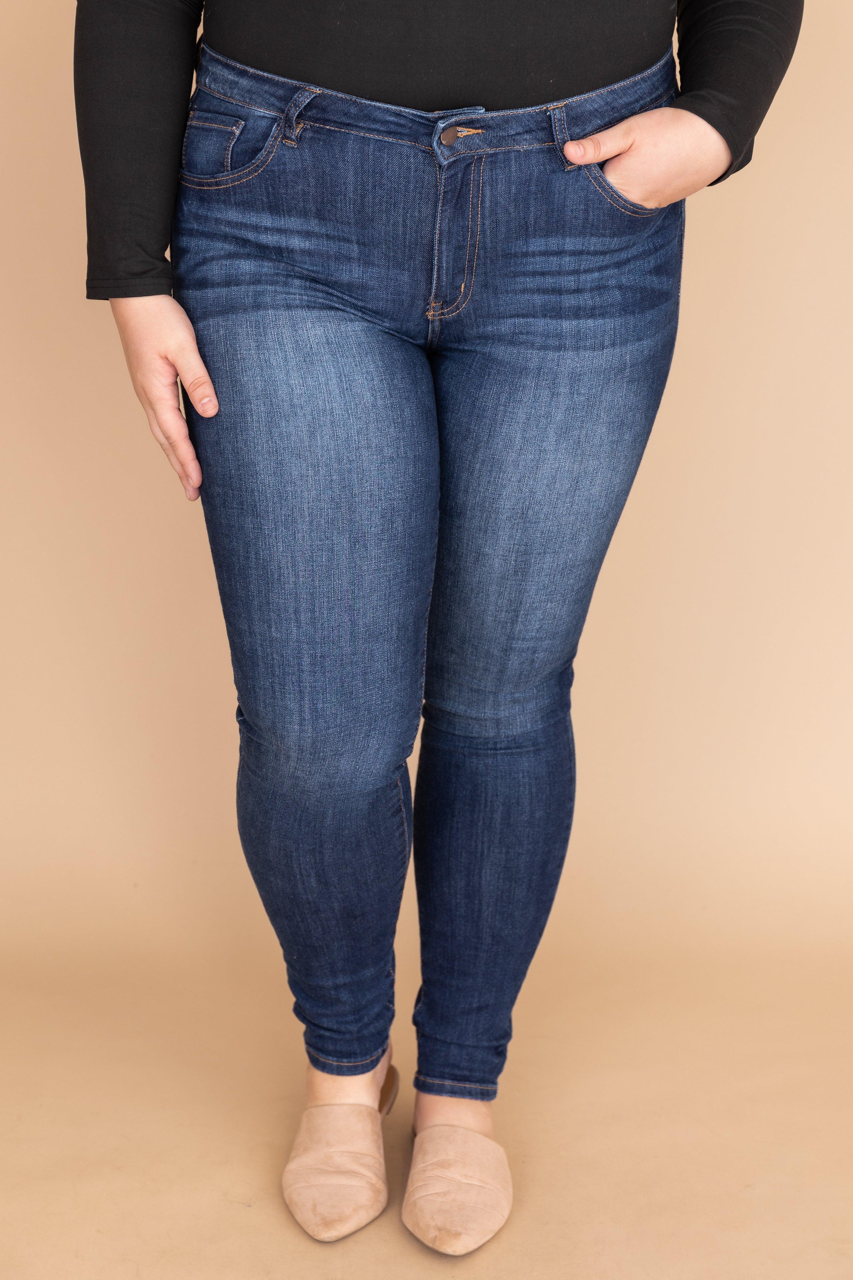 Willa Dark Wash Skinny Jeans FINAL SALE Product Image