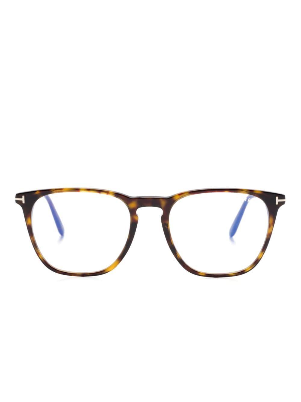 Square-frame Glasses In Brown Product Image