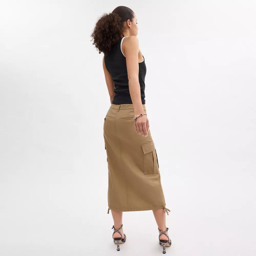 Cargo Maxi Skirt In Organic Cotton Product Image