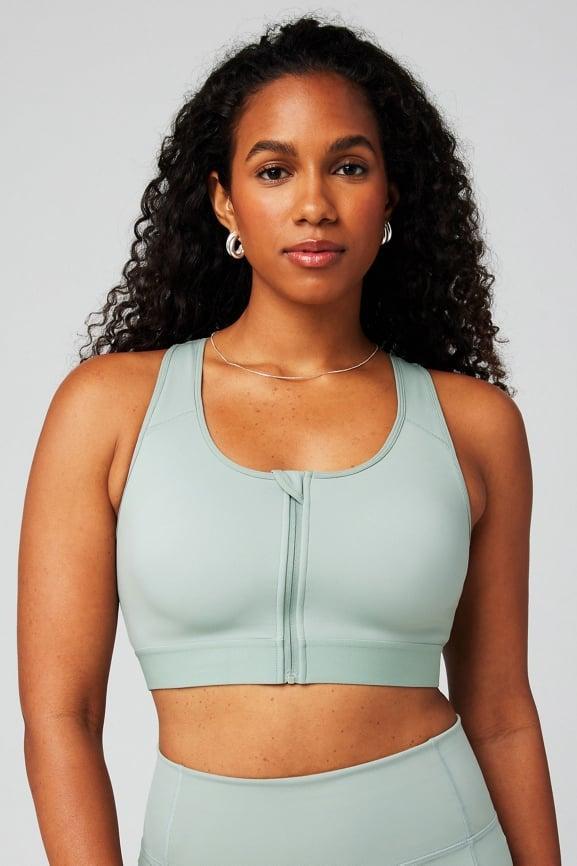 Front Zip High Impact Sports Bra Product Image