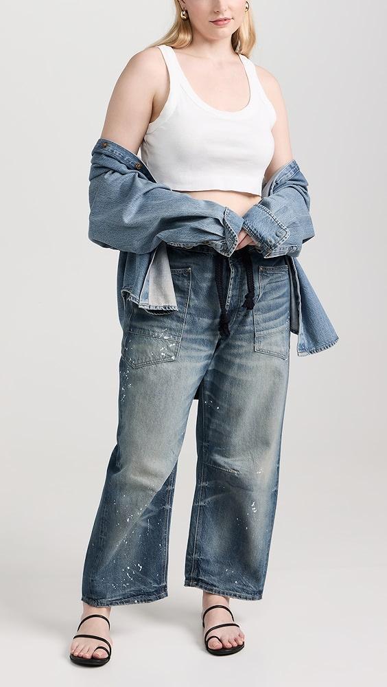 Free People Moxie Pull-On Barrel Jeans | Shopbop Product Image