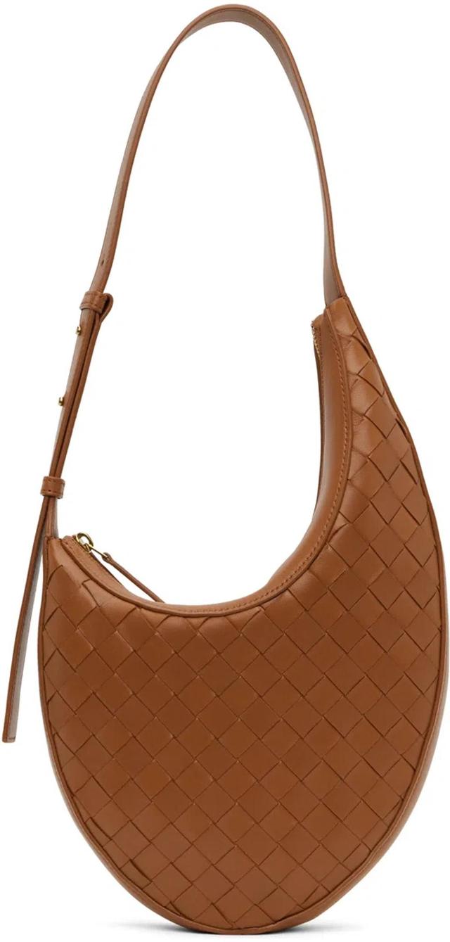 BOTTEGA VENETA Brown Small Drop Bag In 2633 Wood M Brass Product Image