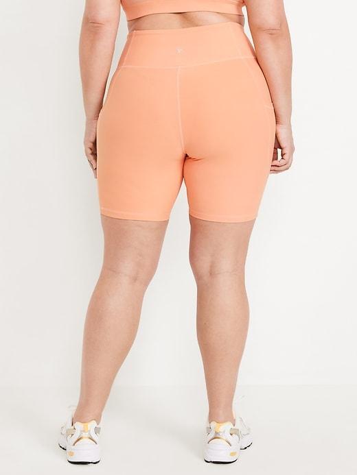 High-Waisted PowerSoft Biker Shorts -- 8-inch inseam Product Image