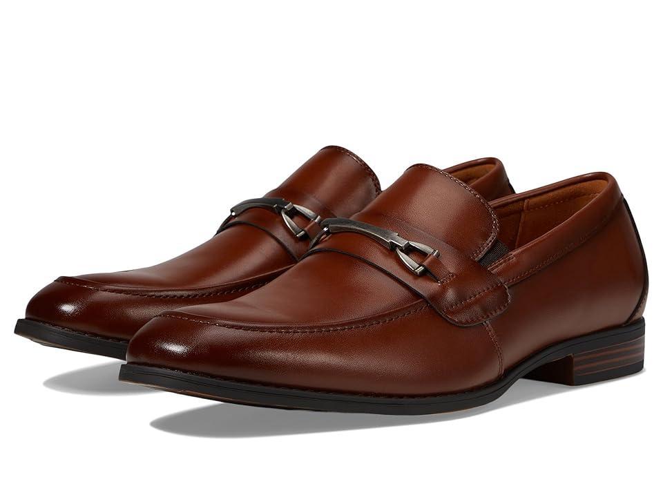 Stacy Adams Lundy Slip On Loafer (Cognac) Men's Lace Up Wing Tip Shoes Product Image