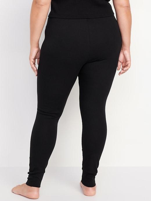 High-Waisted Waffle Pajama Leggings Product Image