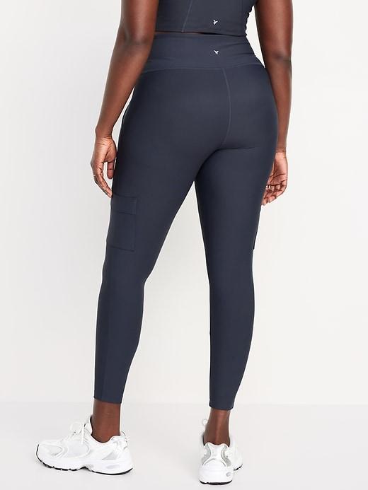 High-Waisted PowerSoft Cargo 7/8 Leggings Product Image