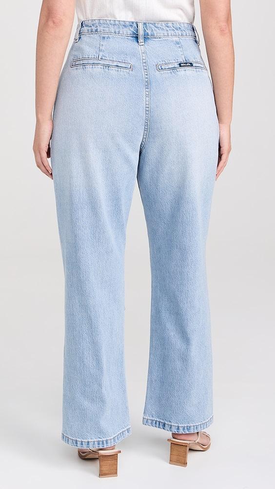 Rolla's Chloe Pleat Denim Jeans | Shopbop Product Image