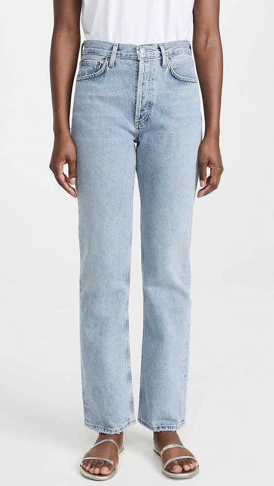 AGOLDE Lana Mid Rise Straight Jeans | Shopbop Product Image