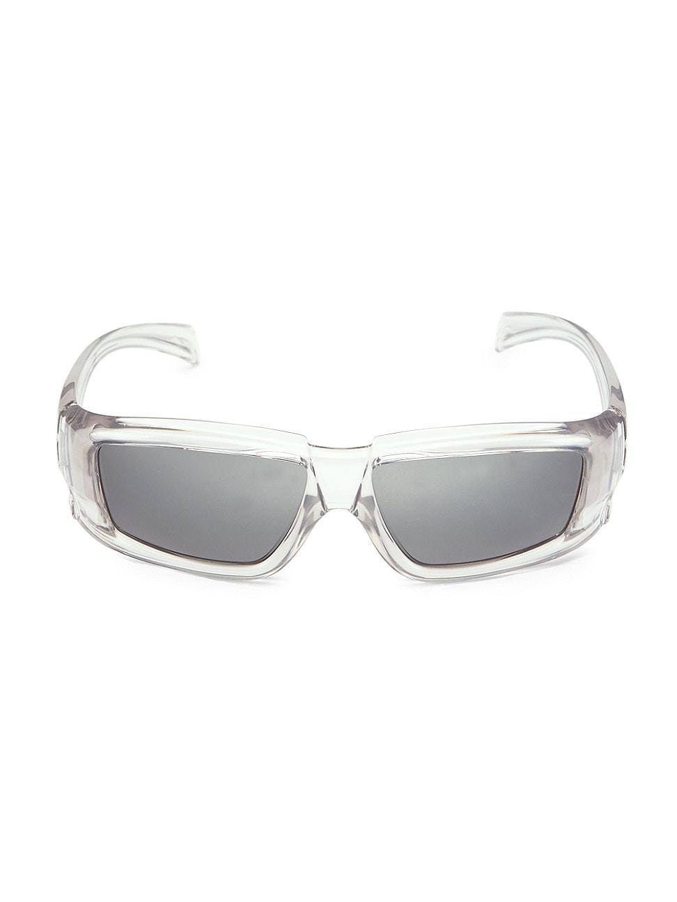 Mens Transparent Rectangular Sunglasses Product Image