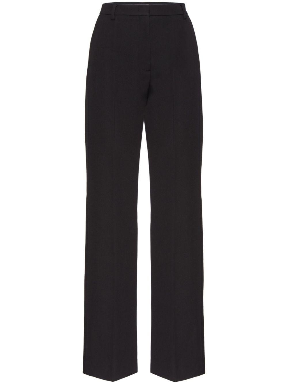 Virgin Wool Tailored Trousers In Black Product Image