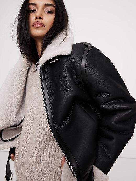 Shearling Aviator Jacket Product Image