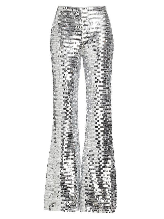 Robo Sequined High-Rise Wide-Leg Pants Product Image