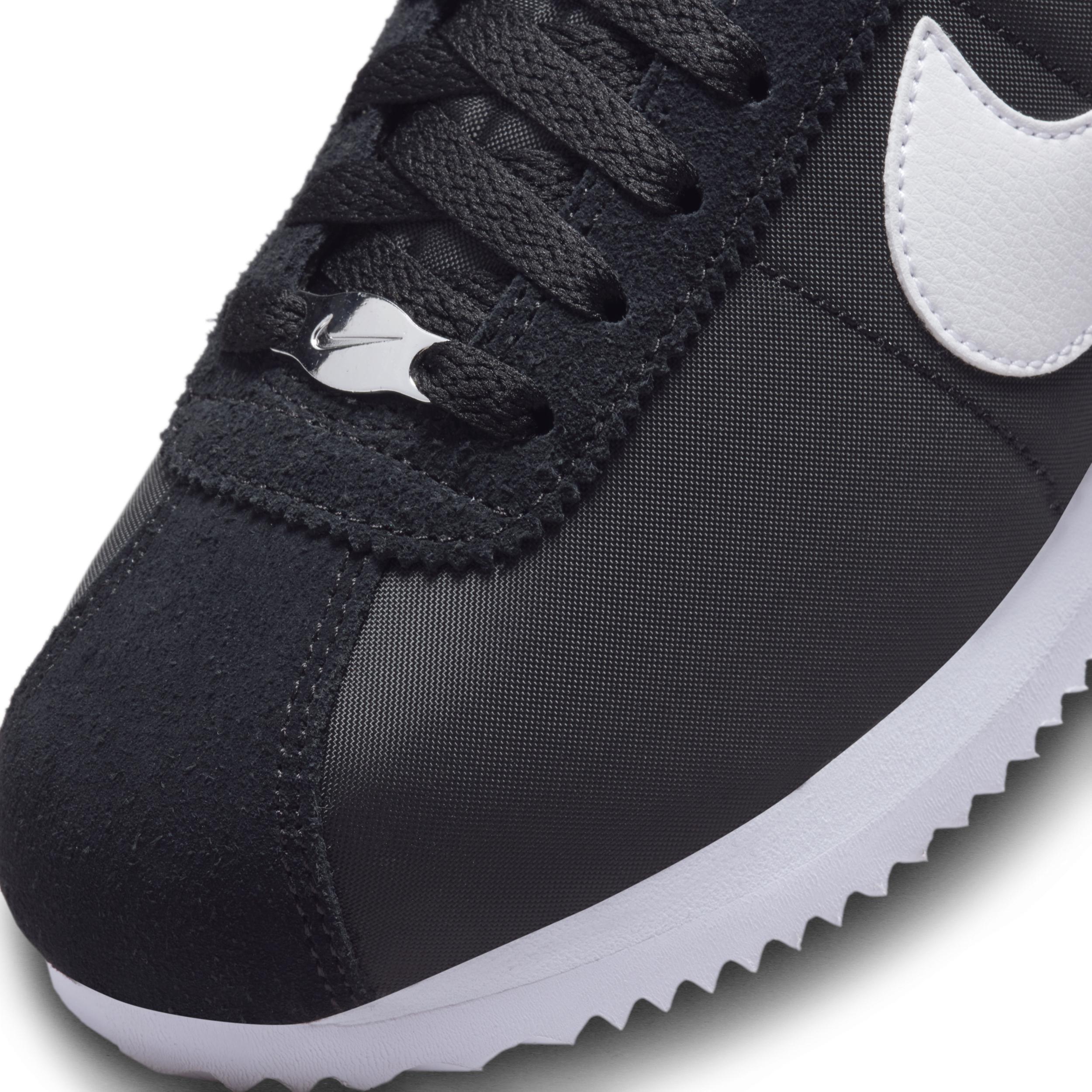 Nike Womens Classic Cortez Nylon Casual Sneakers from Finish Line - Black Product Image