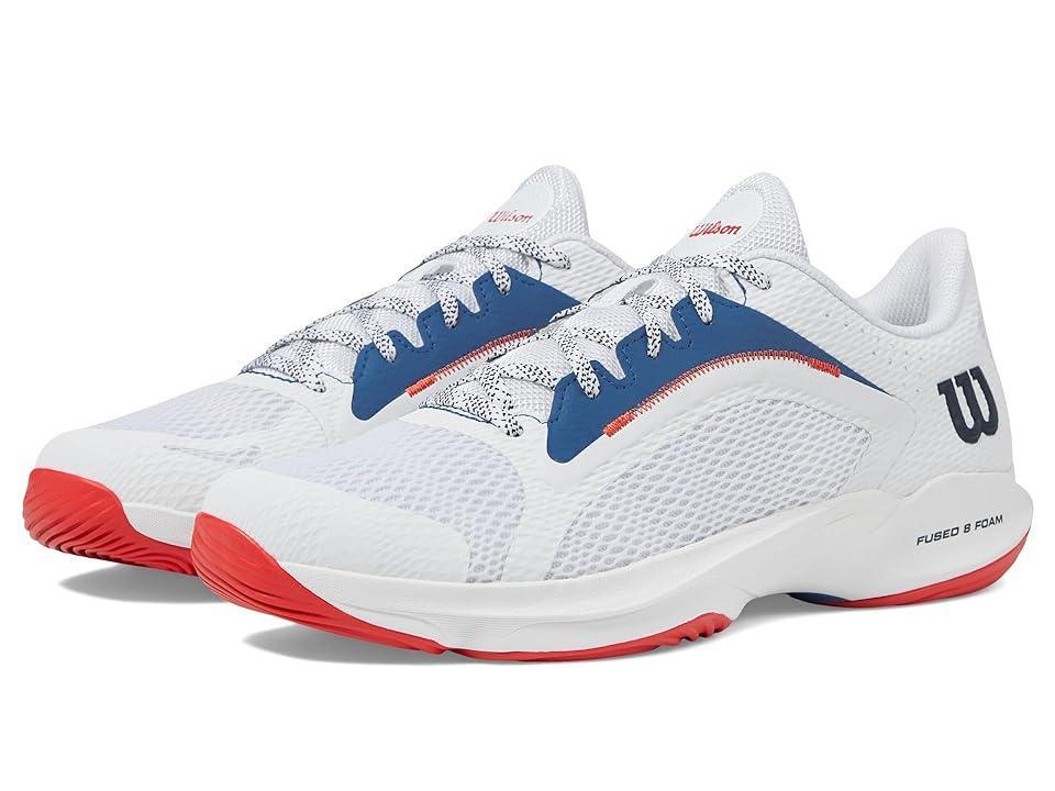 Wilson Hurakn 2.0 Deja Vu Blue/Wilson Red) Men's Tennis Shoes Product Image