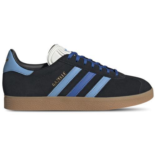 adidas Womens Originals Gazelle - Tennis Shoes Black/Blue/Light Blue Product Image