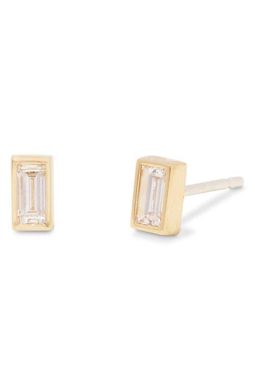 Womens Eli 14K-Yellow-Gold Vermeil & 0.09 TCW Diamond Stud Earrings Product Image