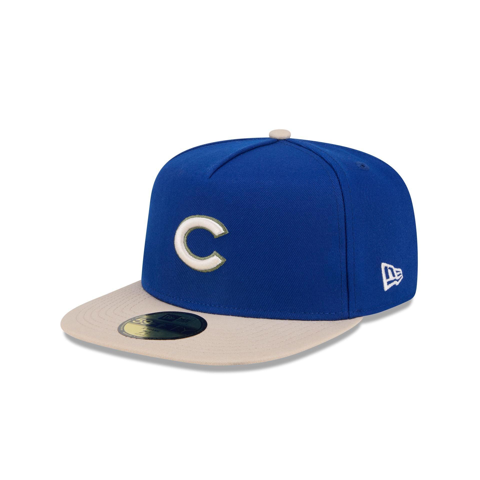 Chicago Cubs Canvas 59FIFTY A-Frame Fitted Hat Male Product Image