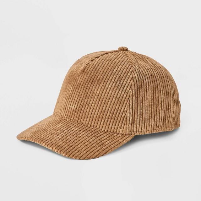 Mens Corduroy Collar 5 Panel Baseball Hat - Original Use Product Image