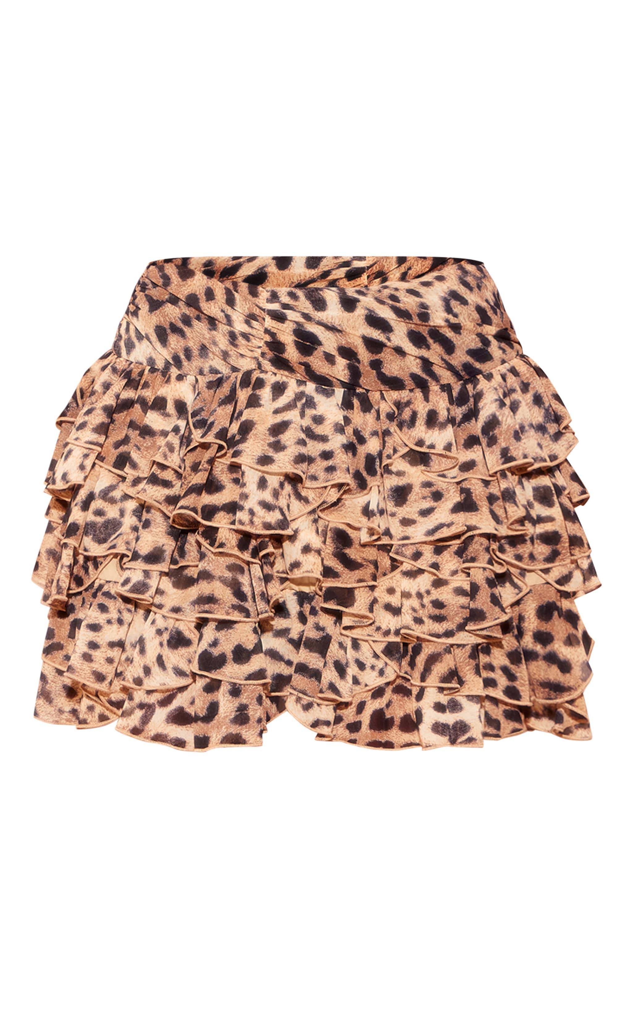 Leopard Print Rara Mini Skirt Product Image