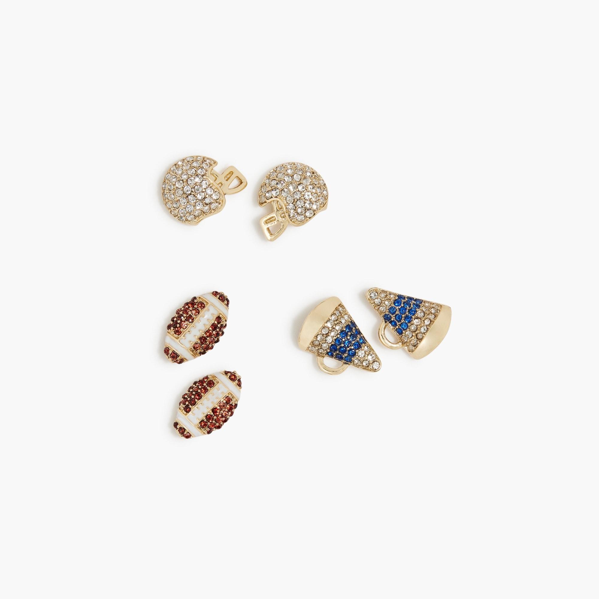 Football game day stud earrings set-of-three Product Image