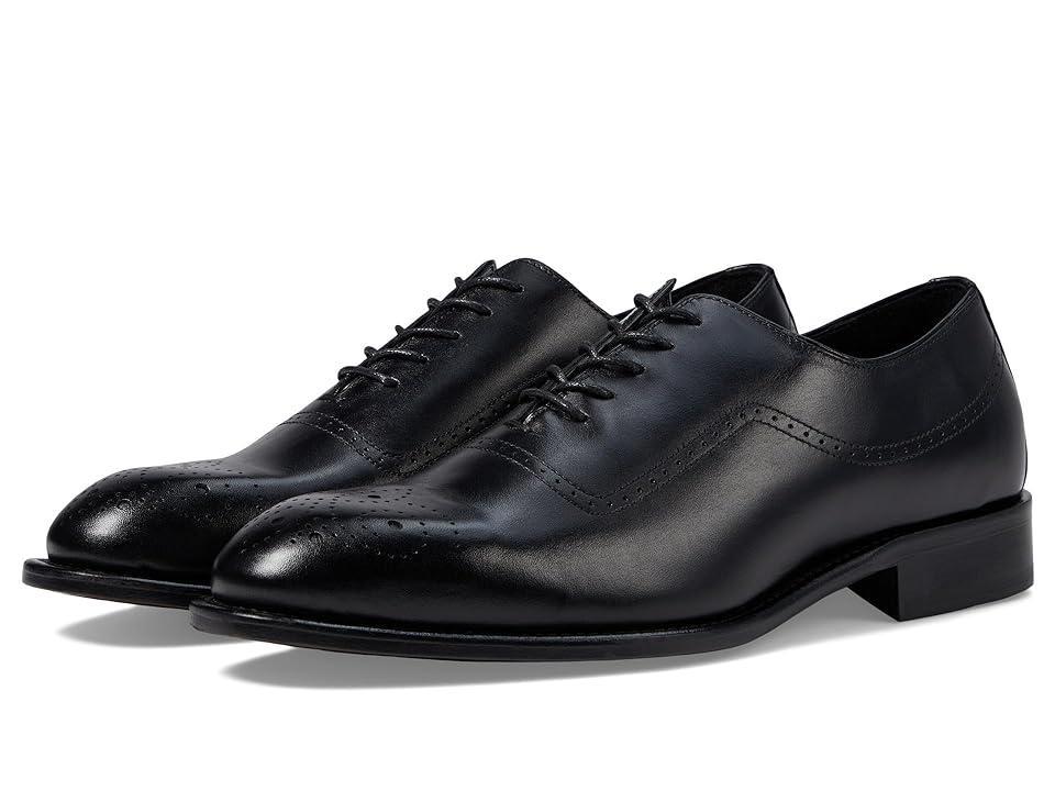 Johnston & Murphy Collection Ellsworth Plain Toe Medallion Italian Calfskin) Men's Lace Up Wing Tip Shoes Product Image