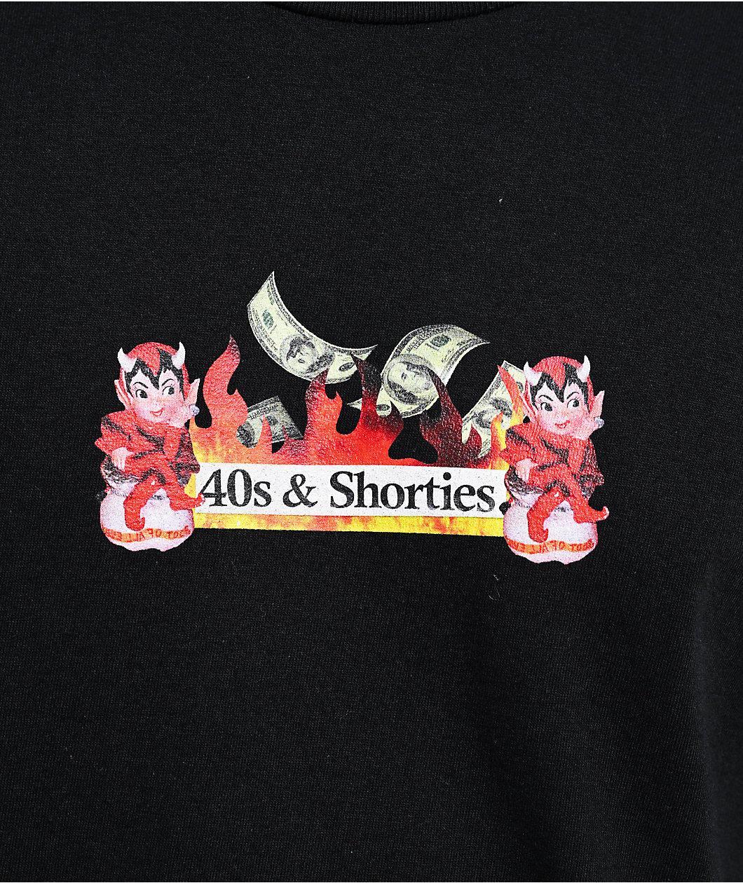 40s & Shorties Hot FIYA Black T-Shirt Product Image