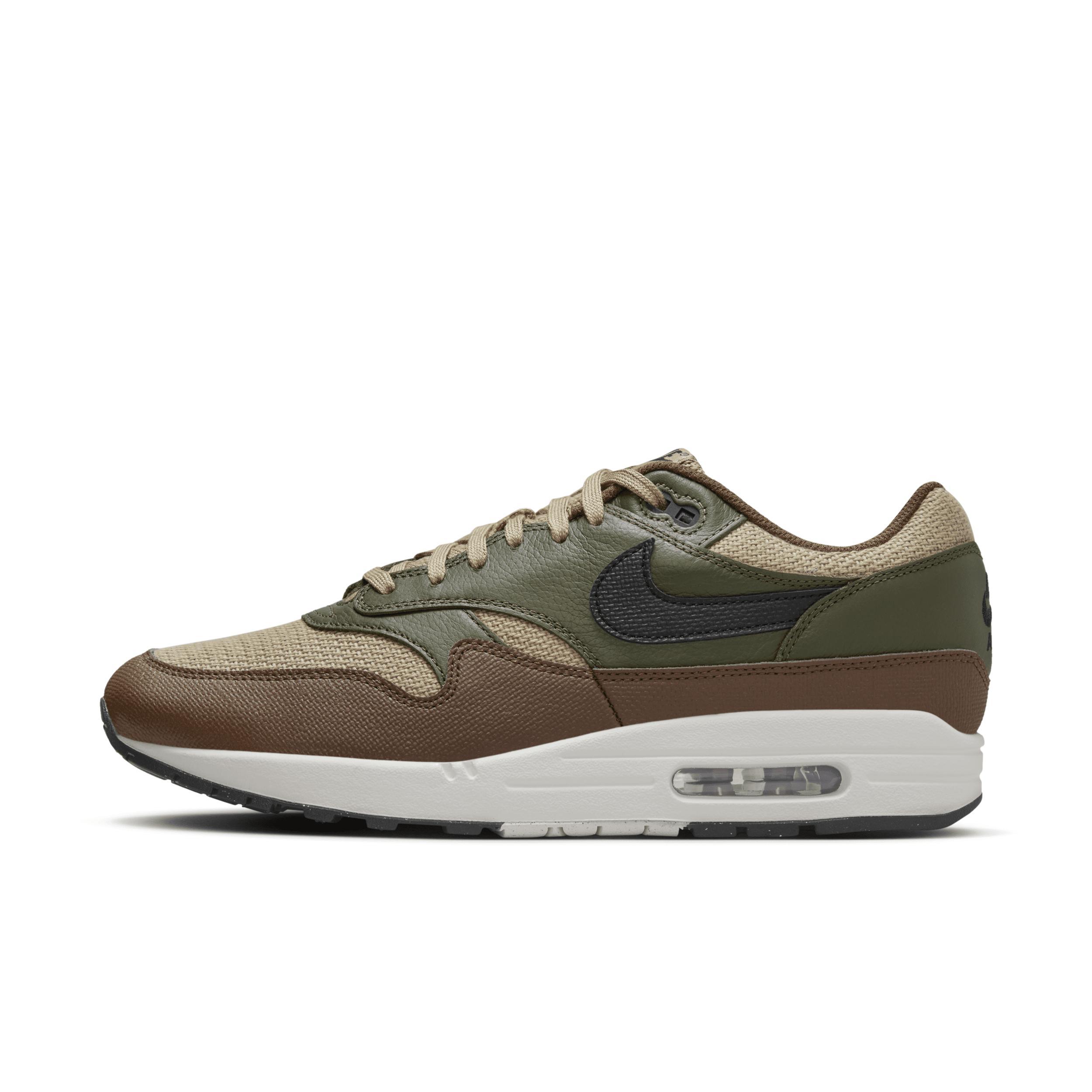 Nike Mens Nike Air Max 1 - Mens Running Shoes White/Gold Product Image