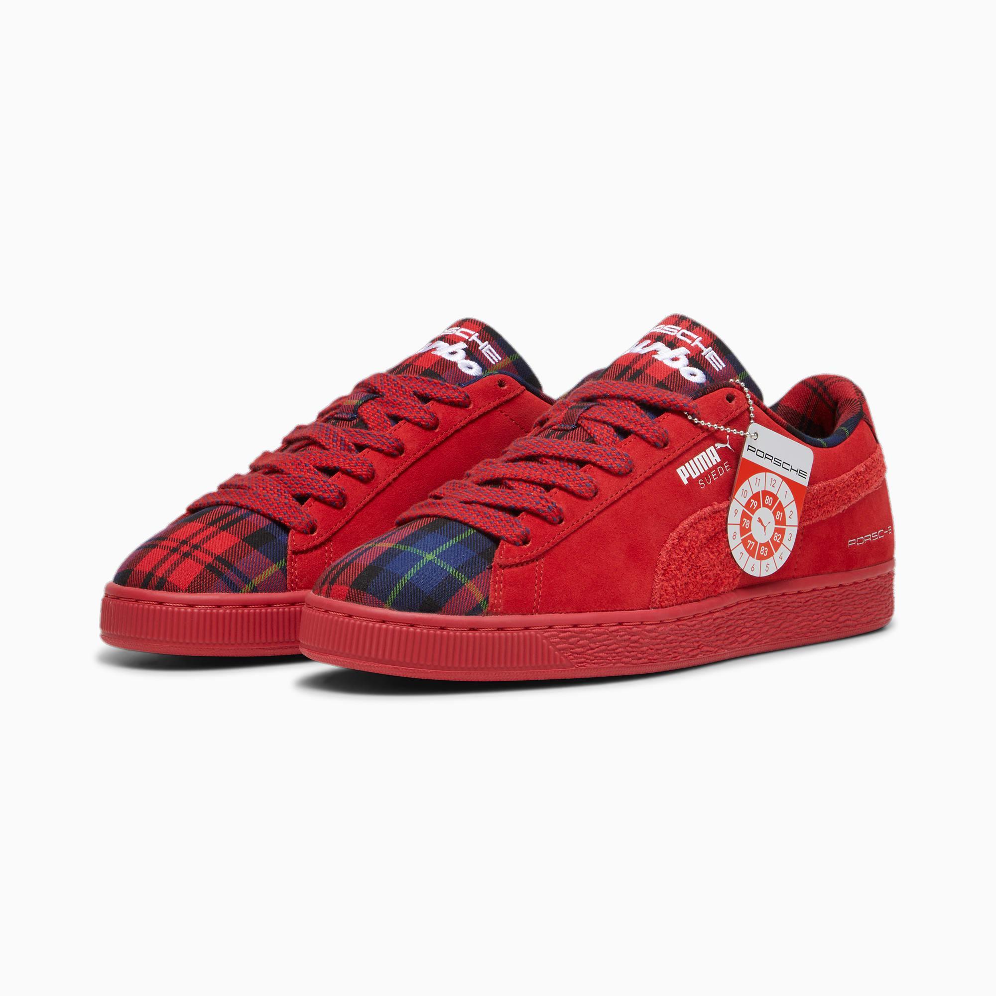 Porsche Legacy Suede Classic Tartan Sneakers Product Image