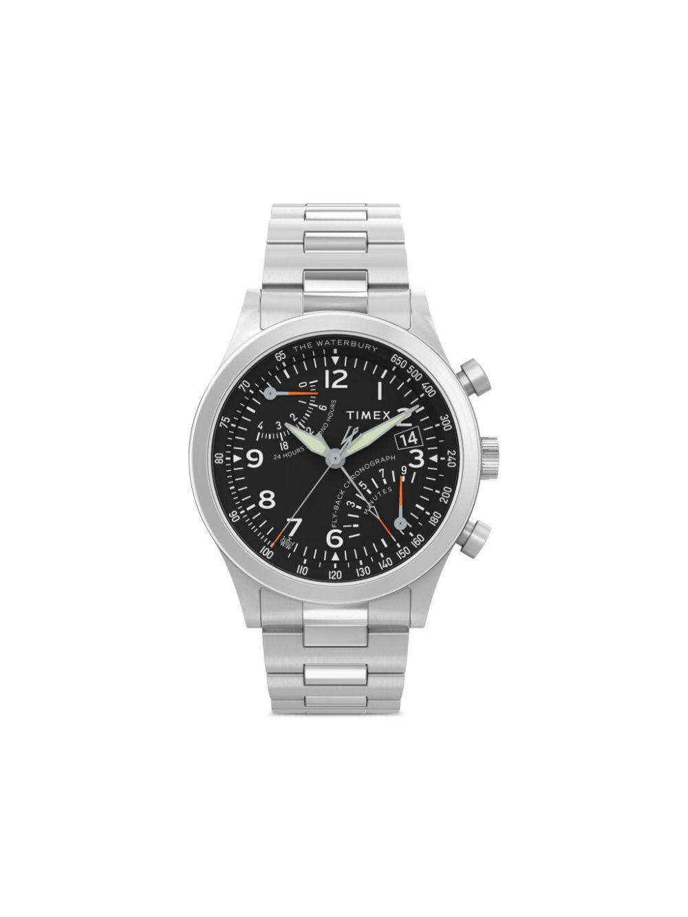 TIMEX Waterbury Traditional Fly Back Chronograph 43mm In Black Product Image