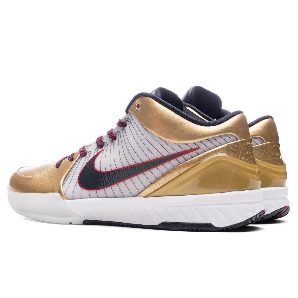 Kobe 4 Protro 'Gold Medal' - White/Dark Obsidian/Varsity Red Male Product Image