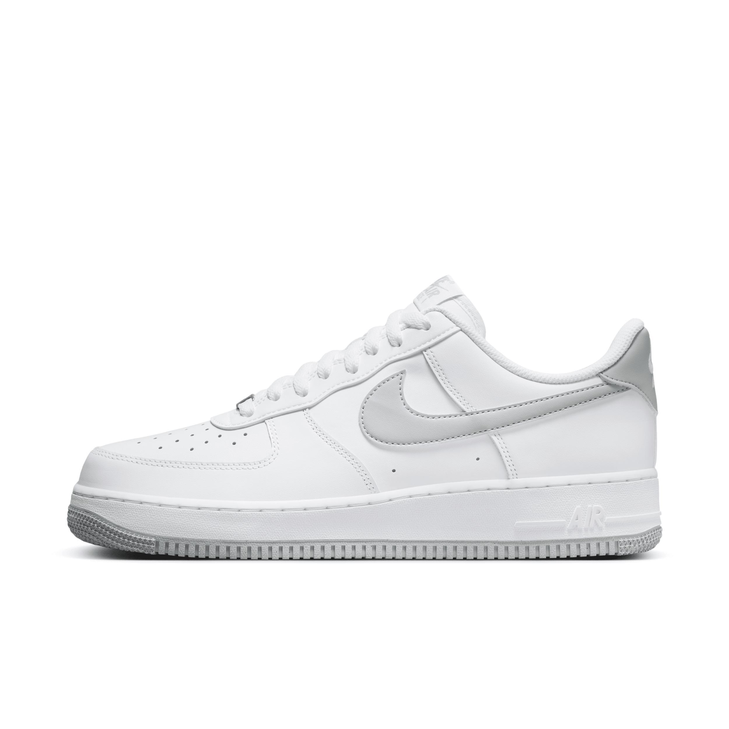 Nike Mens Nike Air Force 1 Low 07 - Mens Shoes White/Grey Product Image