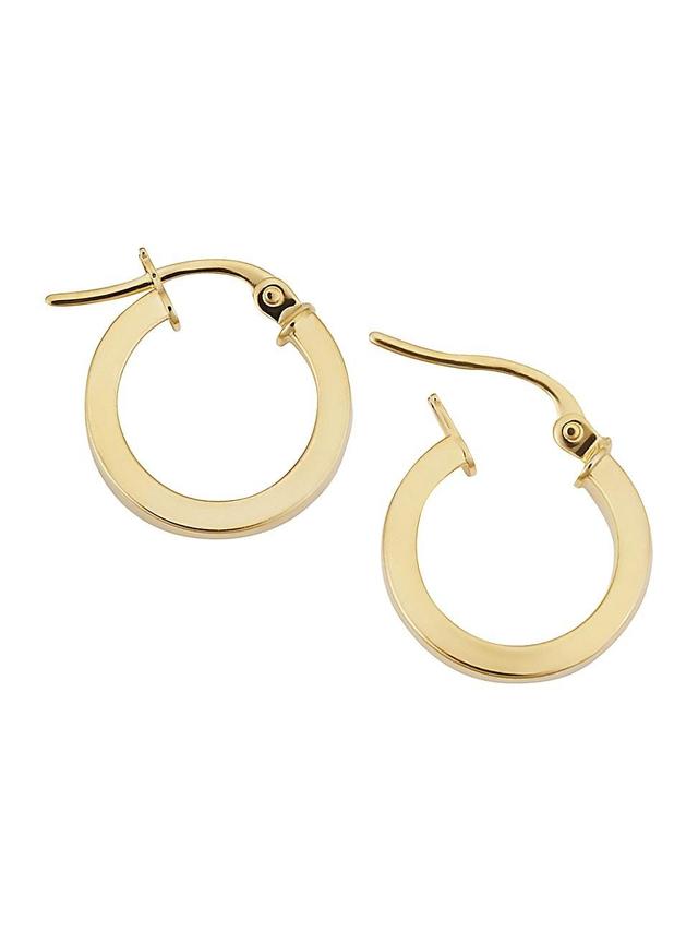 Womens 18K Yellow Gold Little Darlings Mini Hoops Product Image