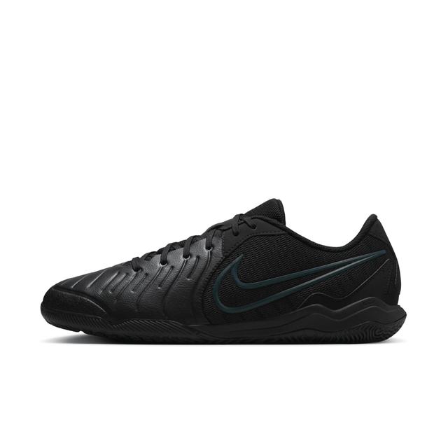 Nike Mens Nike Legend 10 Academy IC - Mens Soccer Shoes Black/Black/Deep Jungle Product Image