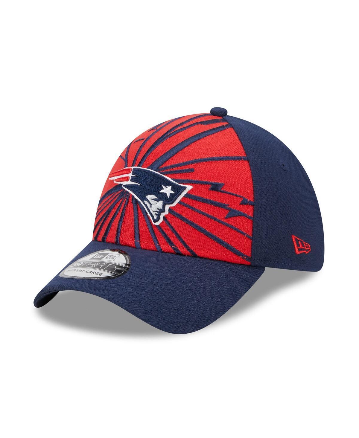 Mens New Era Red New England Patriots Shattered 39THIRTY Flex Hat - Red Product Image