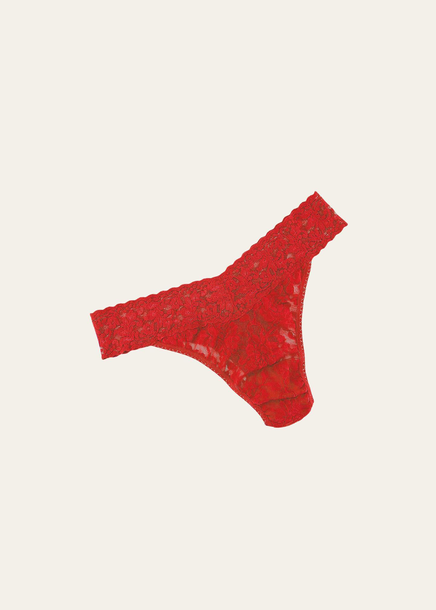 Signature Lace Original-Rise Rolled Thong Product Image