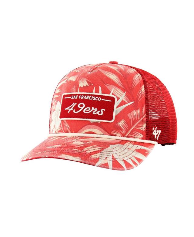 Mens 47 Scarlet San Francisco 49ers Tropicalia Hitch Trucker Adjustable Hat Product Image