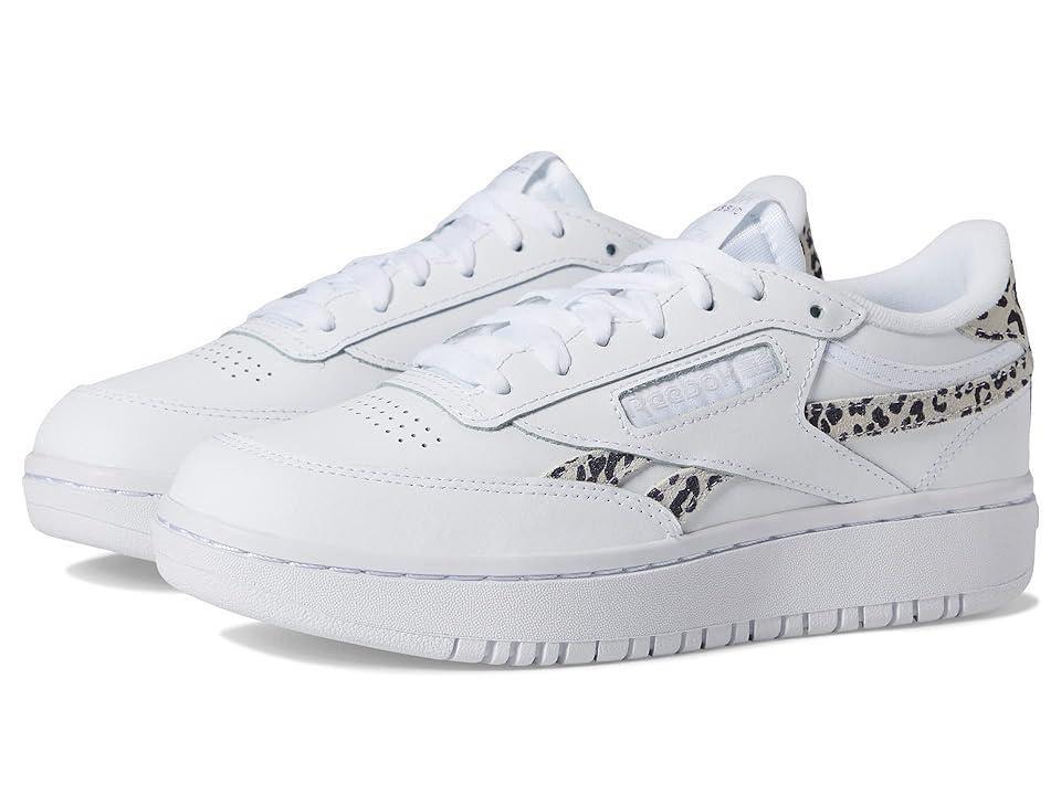 Reebok Lifestyle Women's Club C Double Revenge (White/Black/Pure Grey) Women's Shoes Product Image