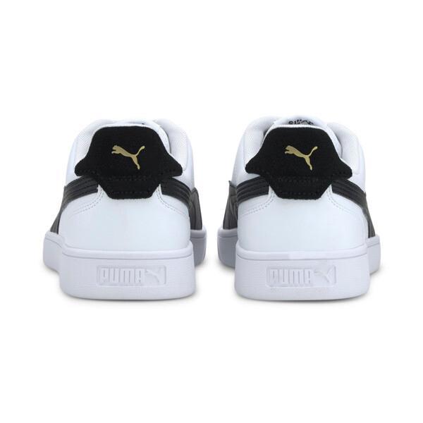 PUMA Shuffle Men's Sneakers in White/Black/Team Gold Product Image