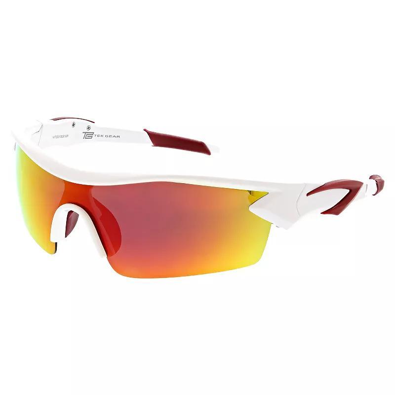 Mens Tek Gear 71mm Semi-Rimless Plastic Sport Shield Polarized Sunglasses Product Image