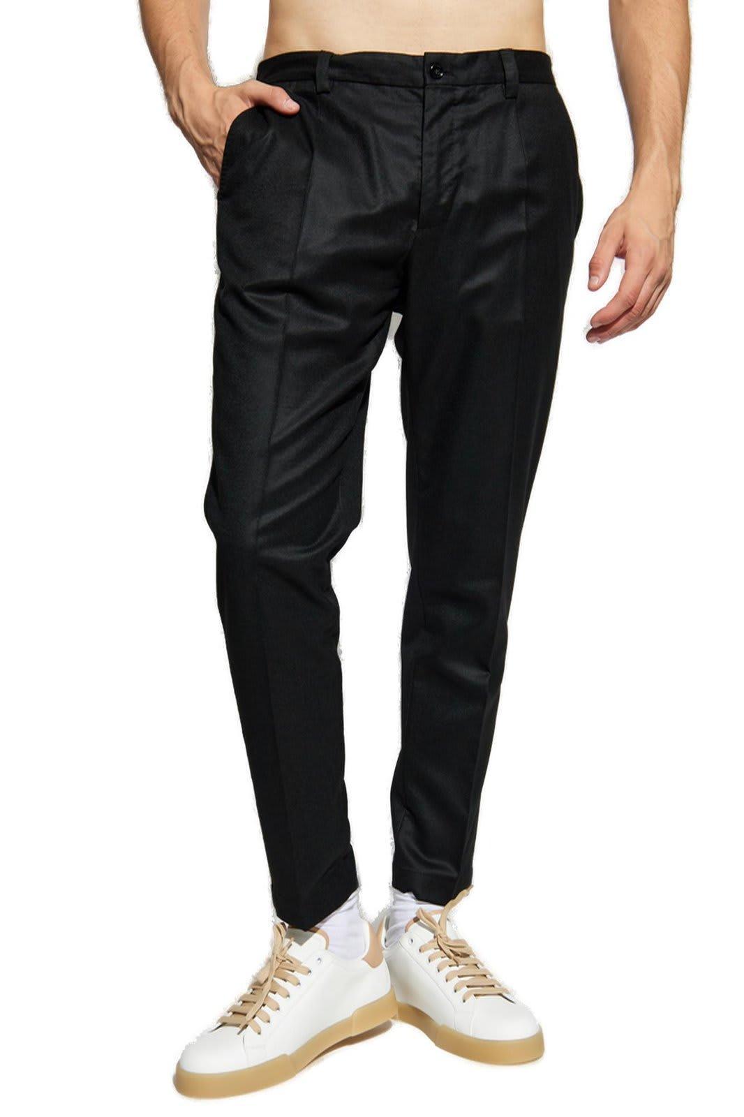 Tailored Flannel Pants In Black Product Image