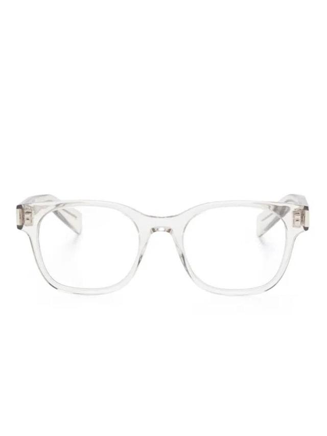 SAINT LAURENT Transparent Glasses In Beige-beige-transparent Product Image